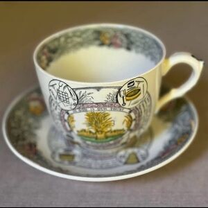 Vintage Adams Staffordshire The Farmers Cup and Saucer, like new